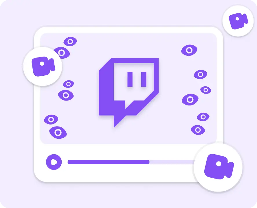 Twitch Videovisninger