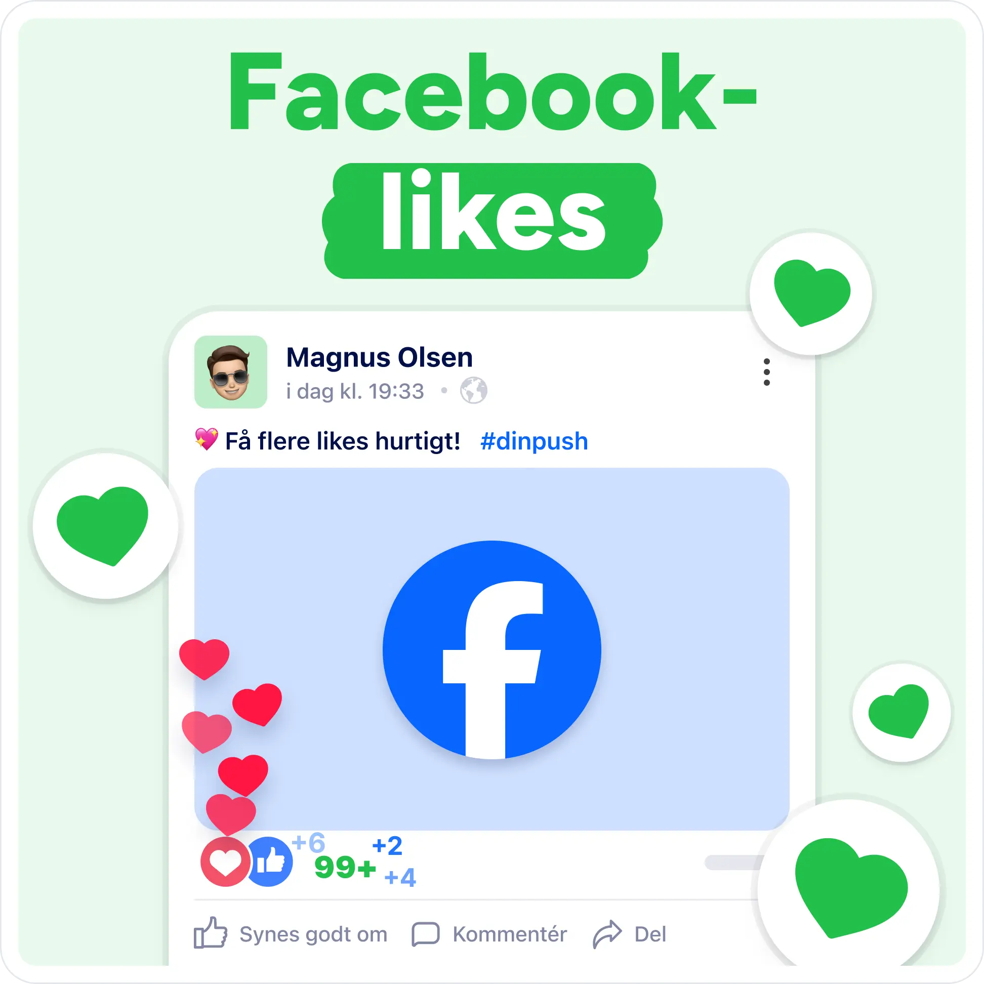 Køb Facebook Likes Mockup