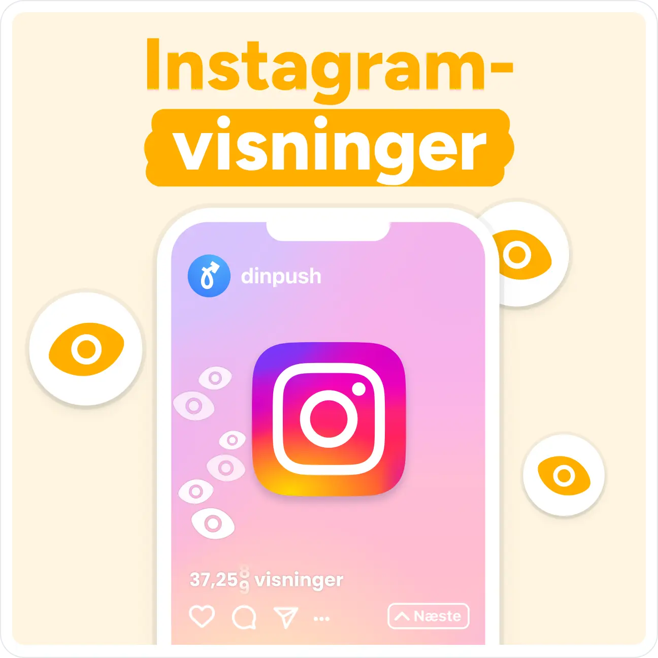 Køb Instagram Visninger Mockup