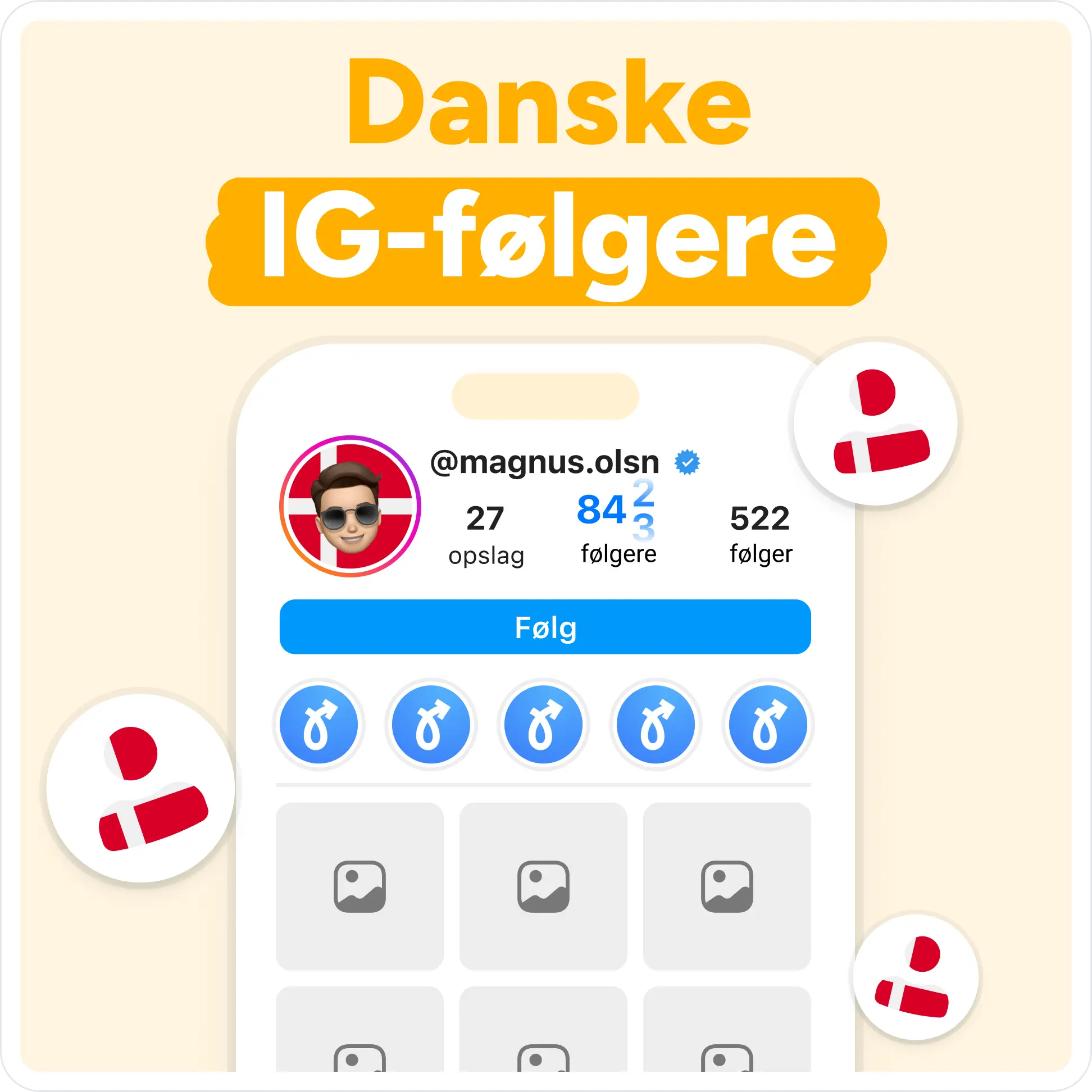 Køb europæiske Instagram-følgere Mockup
