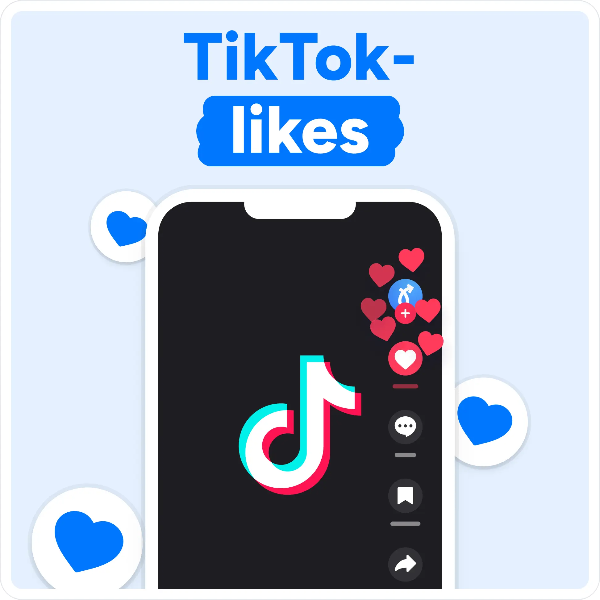 Køb TikTok Likes Mockup
