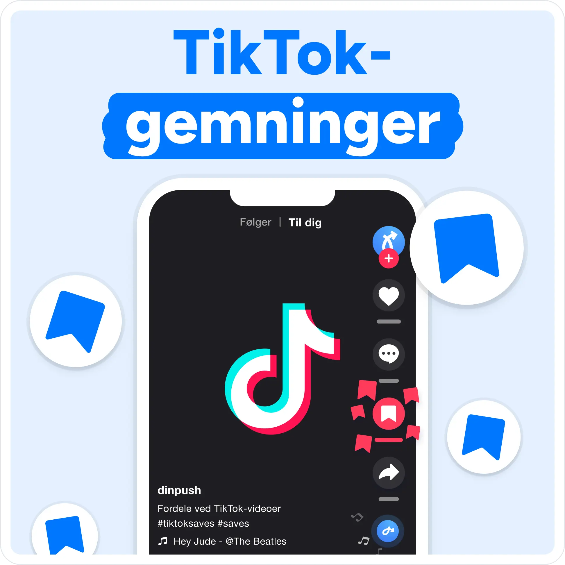 Køb TikTok Saves Mockup