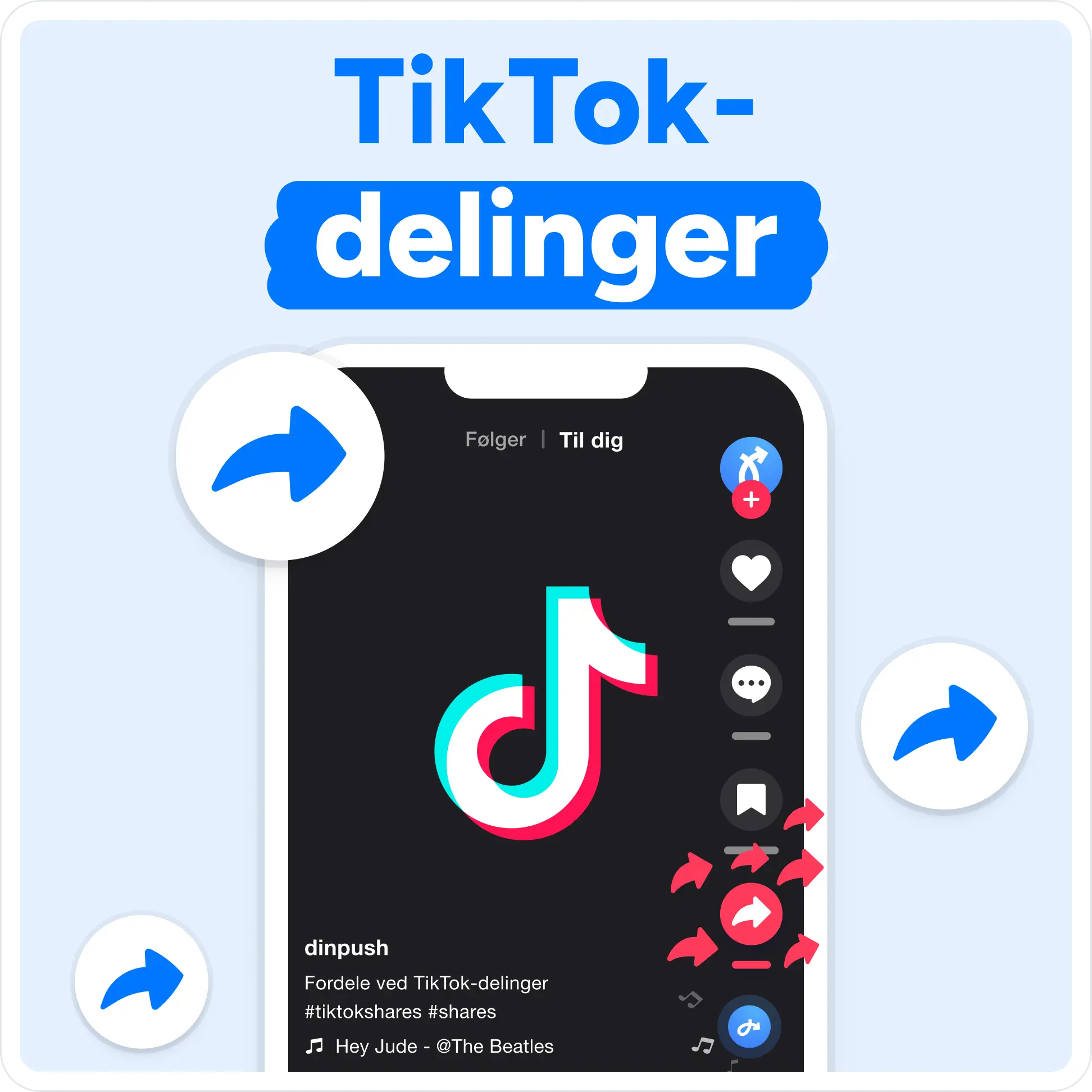 Køb TikTok Delinger Mockup