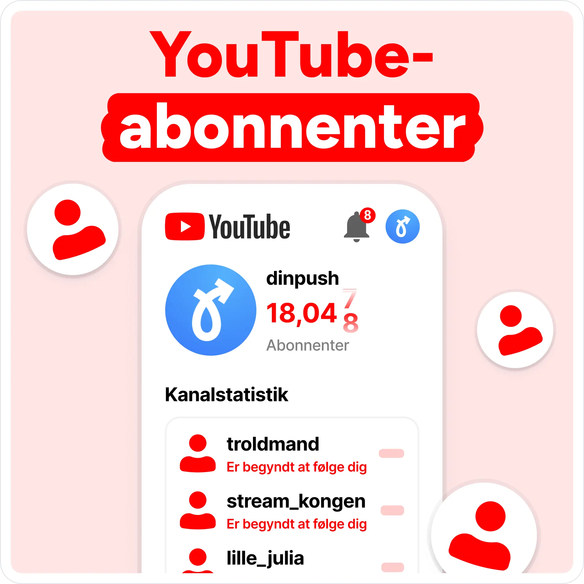 Køb YouTube Abonnenter Mockup